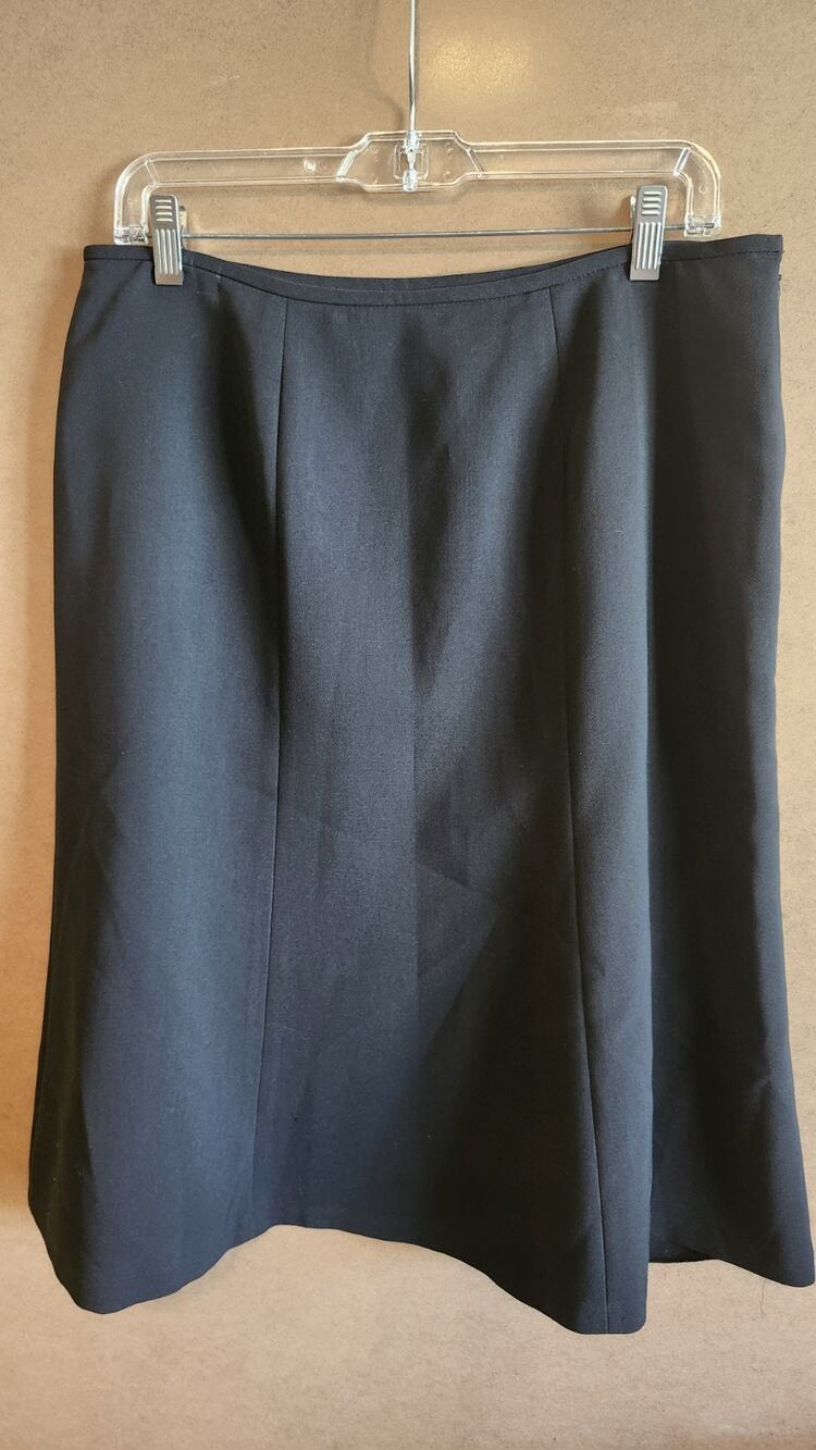 Anne Klein Suit Preppy Officecore Tweed Pencil Skirt Gray Career 12 Wb24